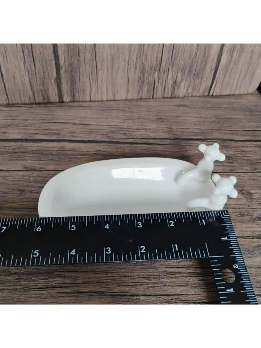 White Ceramic Bathtub Soap Dish, 6